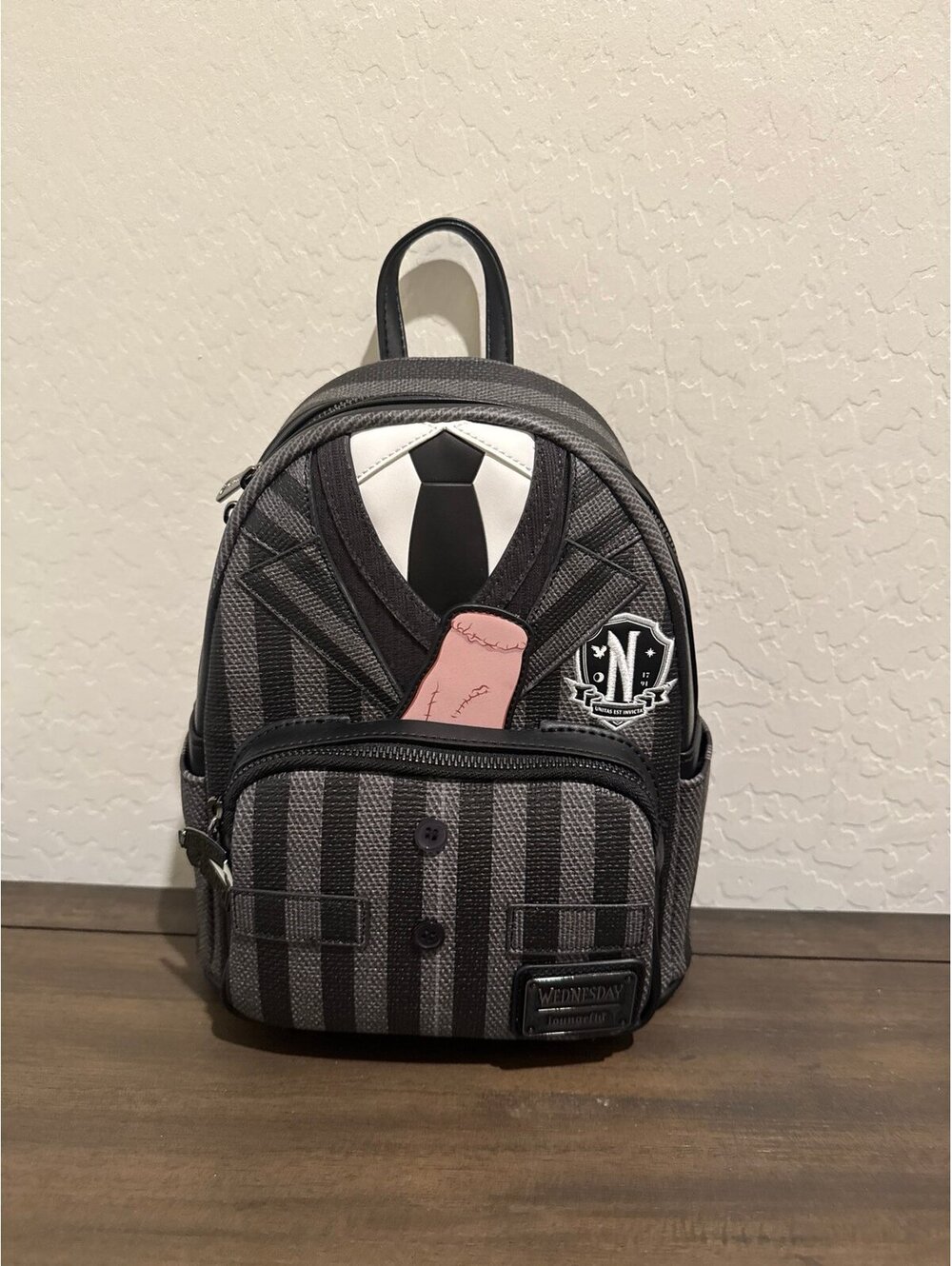 Loungefly Wednesday Nevermore Academy Uniform Backpack NWT